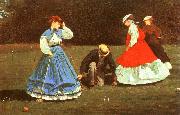 Winslow Homer The Croquet Game Sweden oil painting reproduction